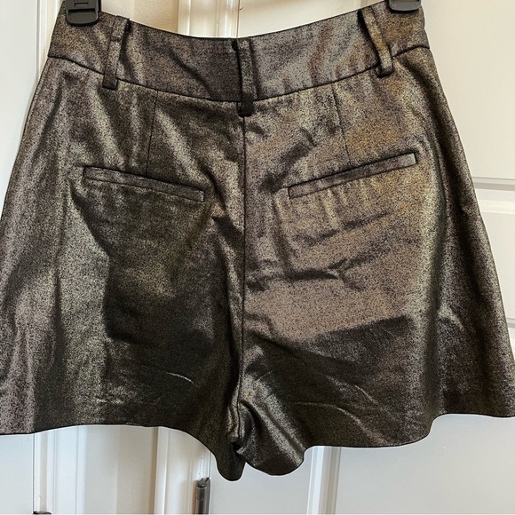 All Saints Micah Shorts in Gold Size 2 - Picture 4 of 6